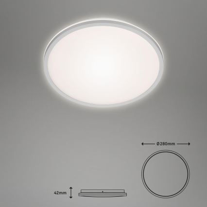 Briloner 3046-014 - LED Griestu lampa LED/15W/230V 4000K d. 28 cm sudraba