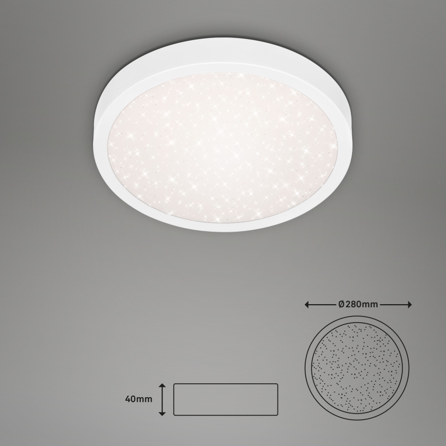 Briloner 3048-016 - LED Griestu lampa RUNA LED/18W/230V balta