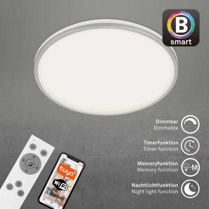 Briloner 3065-014 - LED griestu lampa ar regulējamu spilgtumu IVY LED/42W/230V Wi‑Fi Tuya diam. 49 cm + tālvadības pults