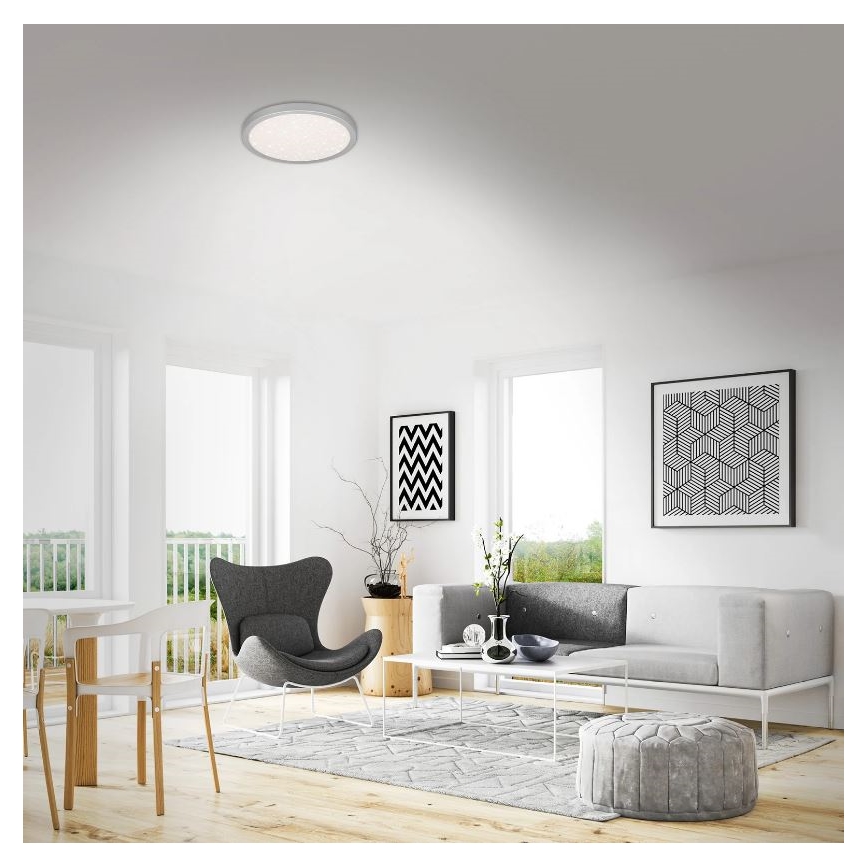 Briloner 3071-014 - LED Griestu lampa RUNA LED/24W/230V sudraba