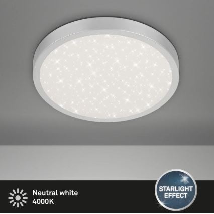 Briloner 3071-014 - LED Griestu lampa RUNA LED/24W/230V sudraba