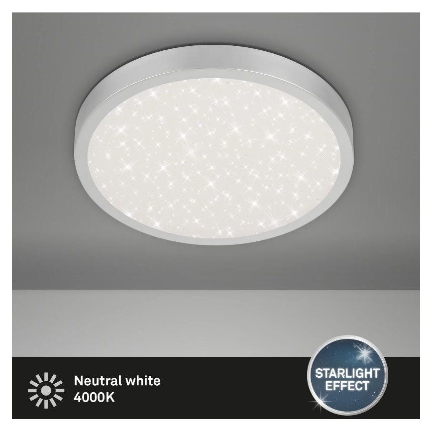 Briloner 3071-014 - LED Griestu lampa RUNA LED/24W/230V sudraba