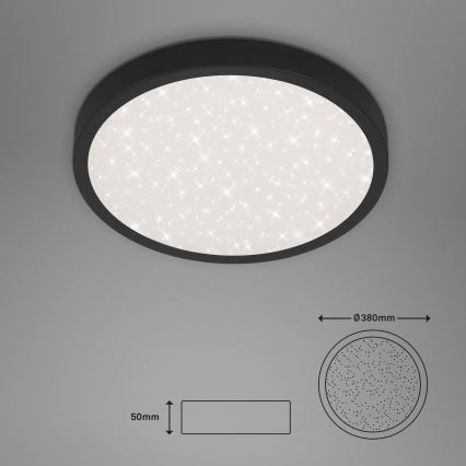 Briloner 3071-015 - LED Griestu lampa RUNA LED/24W/230V melna