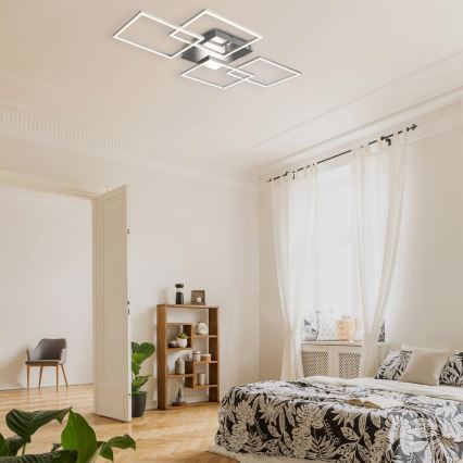 Briloner 3091-018 - LED Aptumšojama griestu lampa FRAME LED/30W/230V hroms