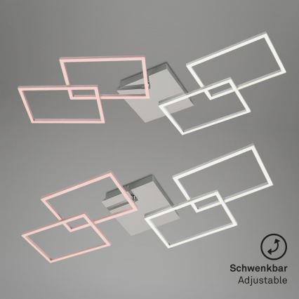 Briloner 3091-018 - LED Aptumšojama griestu lampa FRAME LED/30W/230V hroms