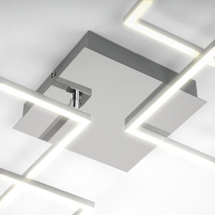 Briloner 3091-018 - LED Aptumšojama griestu lampa FRAME LED/30W/230V hroms