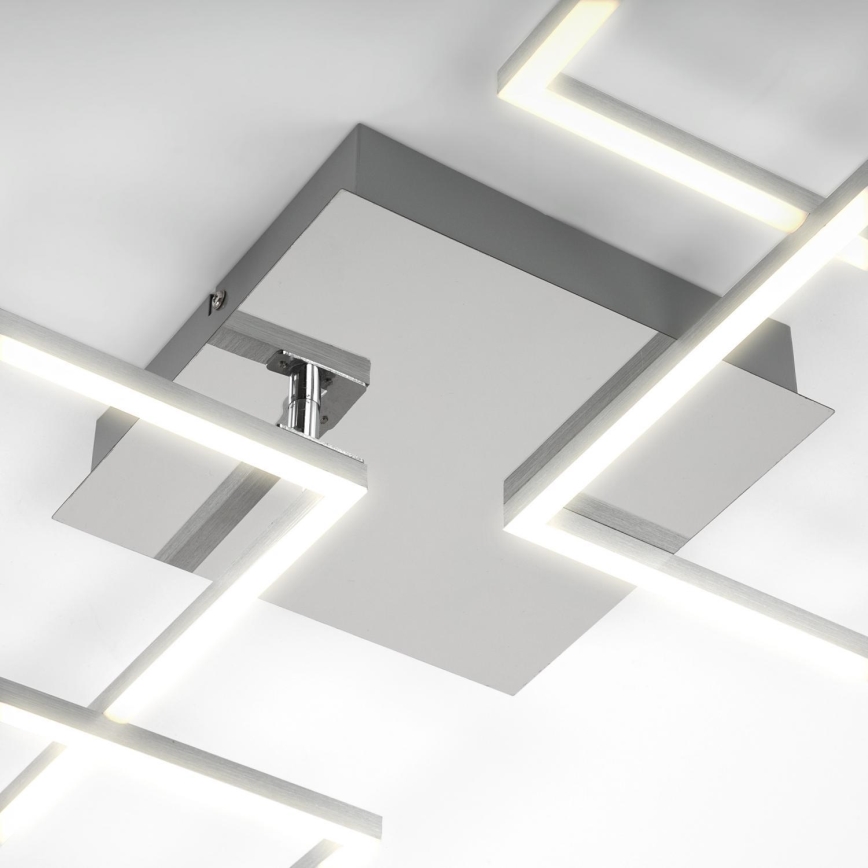 Briloner 3091-018 - LED Aptumšojama griestu lampa FRAME LED/30W/230V hroms