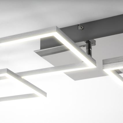 Briloner 3091-018 - LED Aptumšojama griestu lampa FRAME LED/30W/230V hroms