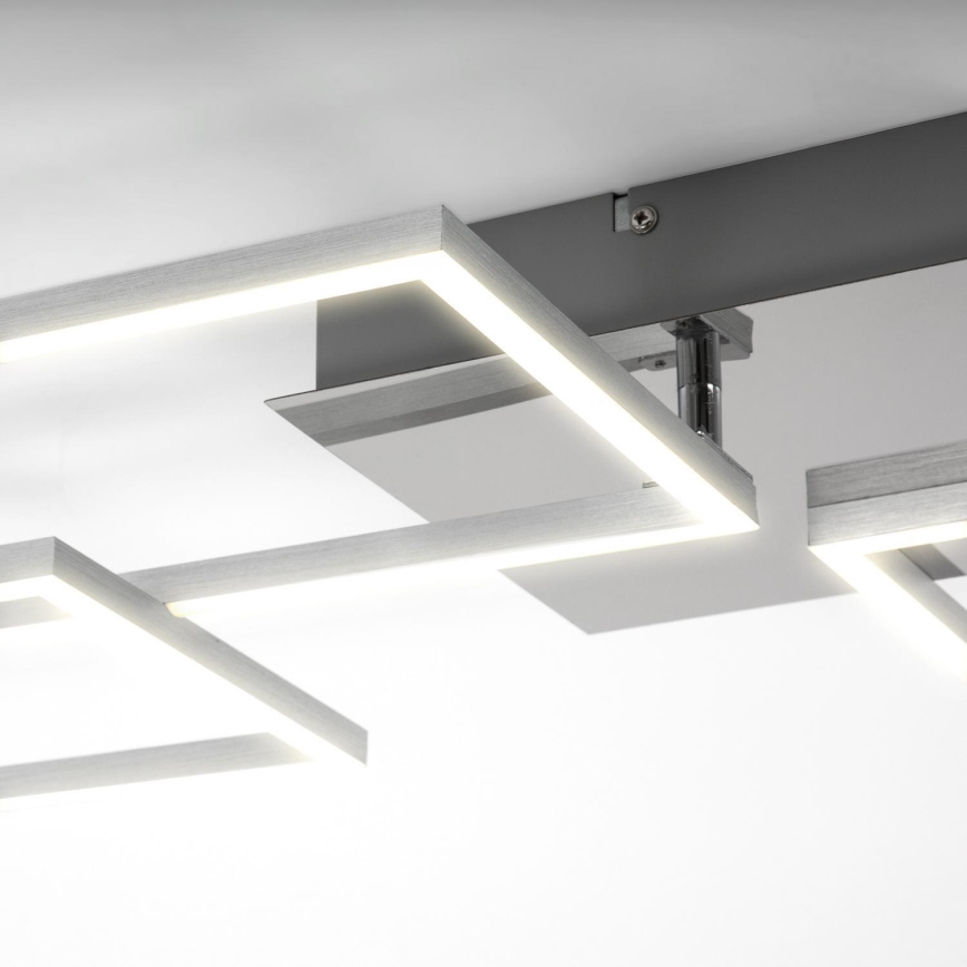 Briloner 3091-018 - LED Aptumšojama griestu lampa FRAME LED/30W/230V hroms