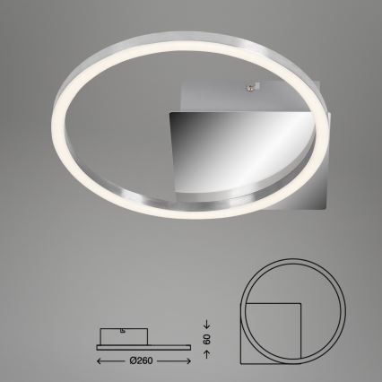 Briloner 3106-018 - LED Aptumšojams griestu gaismeklis FRAMES LED/7,5W/230V