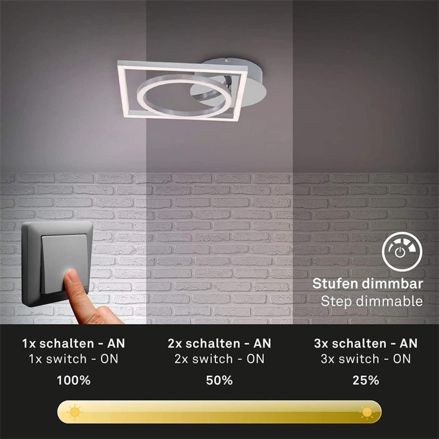 Briloner 3114-018 - LED Aptumšojama griestu lampa FRAME LED/19,6W/230V 3000K