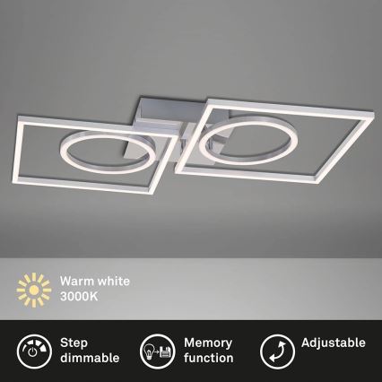 Briloner 3135-018 - LED Aptumšojama griestu lampa FRAME LED/43,8W/230V 3000K