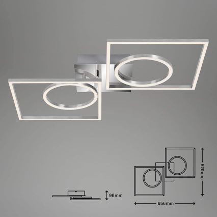 Briloner 3135-018 - LED Aptumšojama griestu lampa FRAME LED/43,8W/230V 3000K