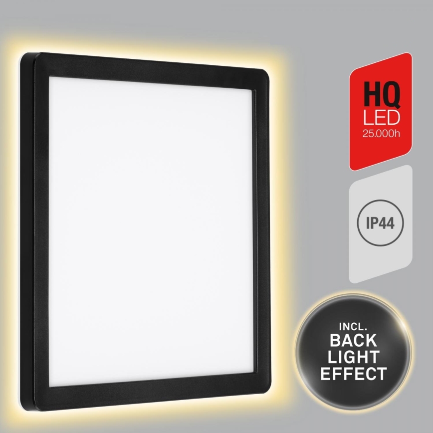 Briloner 313505TF - LED Āra sienas lampa LED/15W/230V IP44 4000K melna