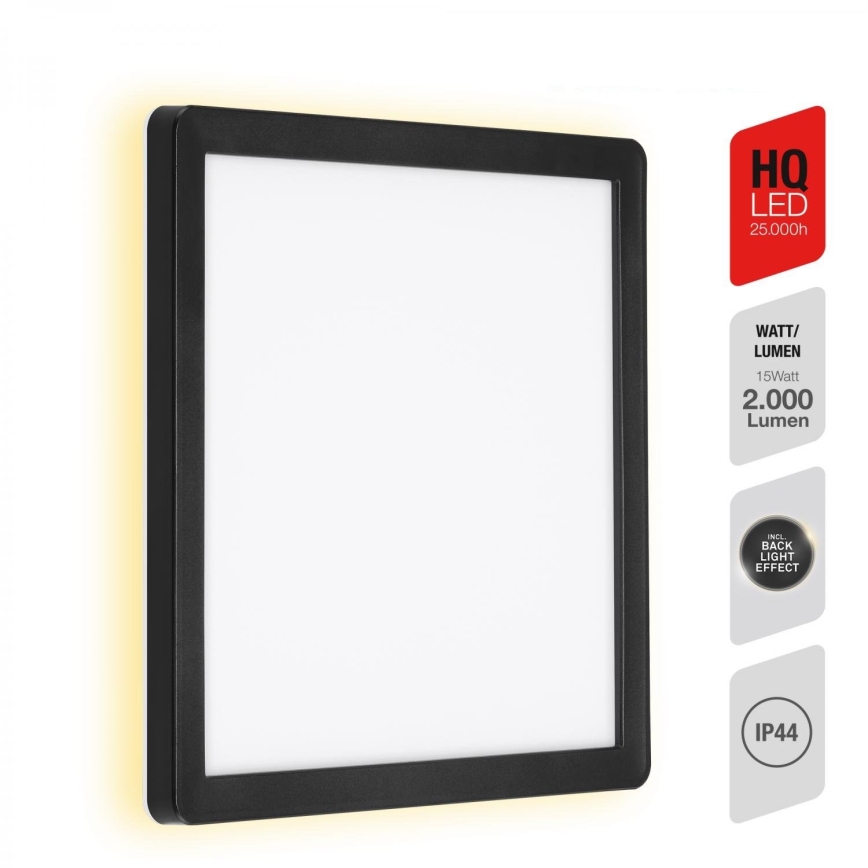 Briloner 313505TF - LED Āra sienas lampa LED/15W/230V IP44 4000K melna