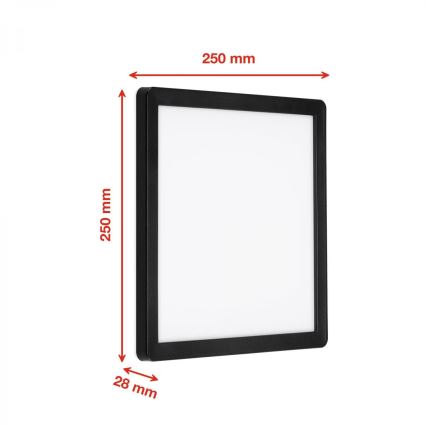 Briloner 313505TF - LED Āra sienas lampa LED/15W/230V IP44 4000K melna