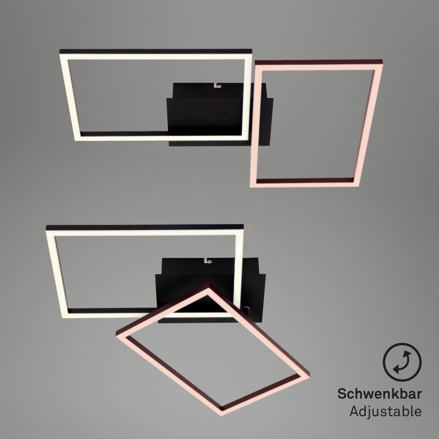 Briloner 3149-018 - LED Aptumšojama virsapmetuma lustra FRAME 2xLED/15W/230V + tālvadības pults