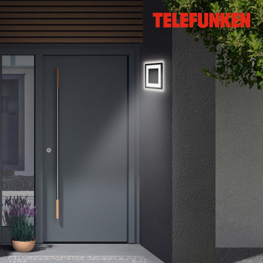 Briloner 315905TF - LED Āra sienas lampa LED/15W/230V IP44 4000K melna