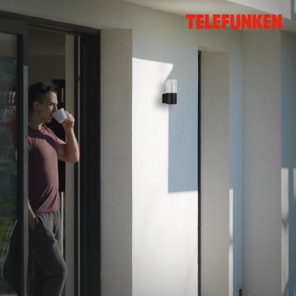 Briloner 320505TF - Āra sienas lampa 1xE27/12W/230V IP44 melna