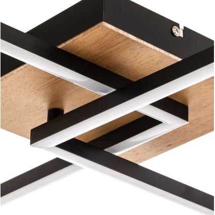 Briloner 3210-014 - LED Aptumšojama griestu lampa FRAME 2xLED/11W/230V brūna