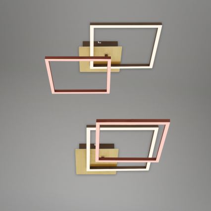 Briloner 3210-017 - LED Aptumšojama griestu lampa FRAME 2xLED/11W/230V, zelta