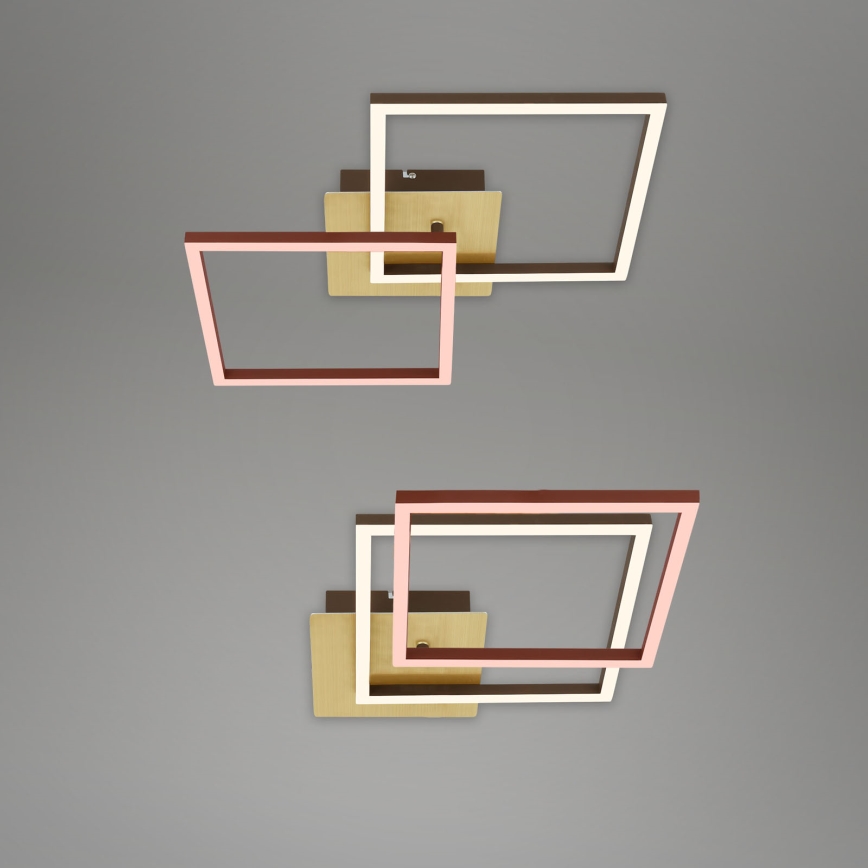 Briloner 3210-017 - LED Aptumšojama griestu lampa FRAME 2xLED/11W/230V, zelta