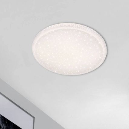Briloner 3412-016 - LED dimmējams griestu gaismeklis STAR SKY LED/24W/230V 3000/4000/6000K Ø 39 cm + tālvadības pults
