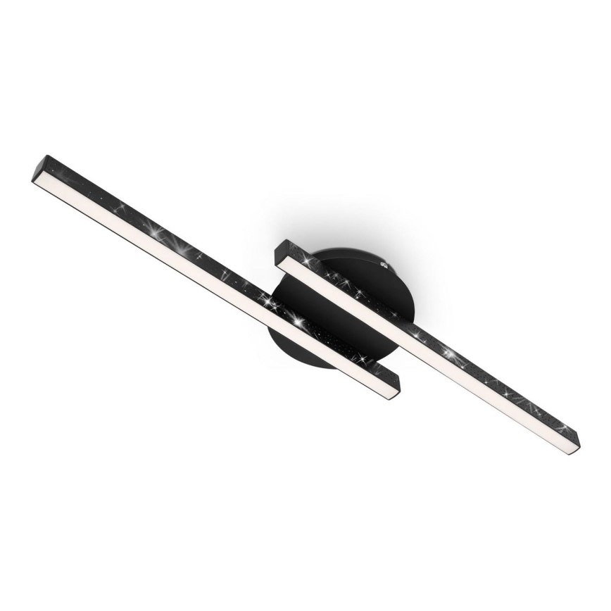 Briloner 3517-025 - LED Virsapmetuma lustra REY 2xLED/6W/230V melna