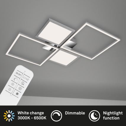 Briloner 3530-018 - LED Aptumšojama virsapmetuma lustra FRAME LED/40W/230V 3000-6500K + tālvadības pults