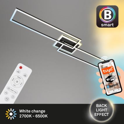 Briloner 3538-015 - LED Aptumšojama lustra FRAME 2xLED/20W/230V 2700-6500K Wi-Fi Tuya + tālvadības pults