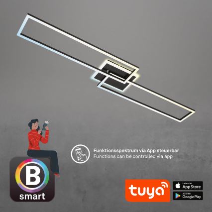 Briloner 3538-015 - LED Aptumšojama lustra FRAME 2xLED/20W/230V 2700-6500K Wi-Fi Tuya + tālvadības pults