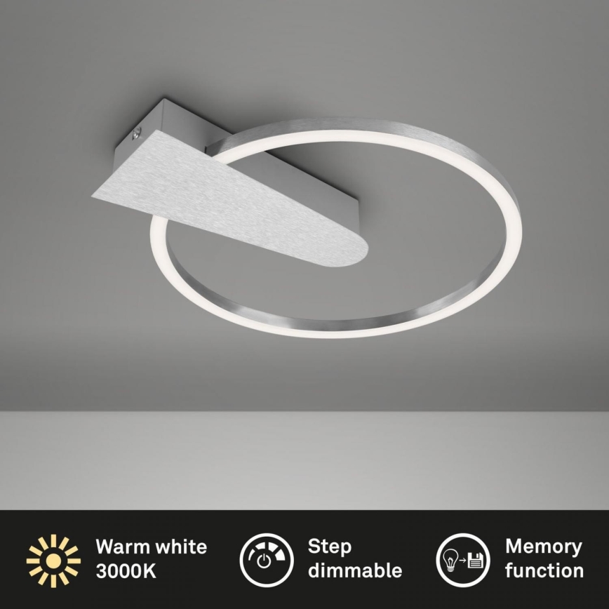 Briloner 3542-018 - LED Aptumšojama griestu lampa NICO LED/12W/230V hroms