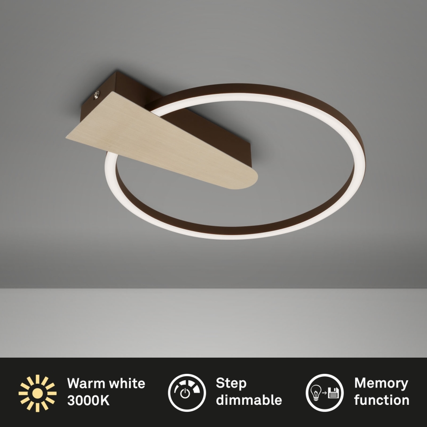 Briloner 3542017 - LED Aptumšojama griestu lampa NICO LED/12W/230V zelta