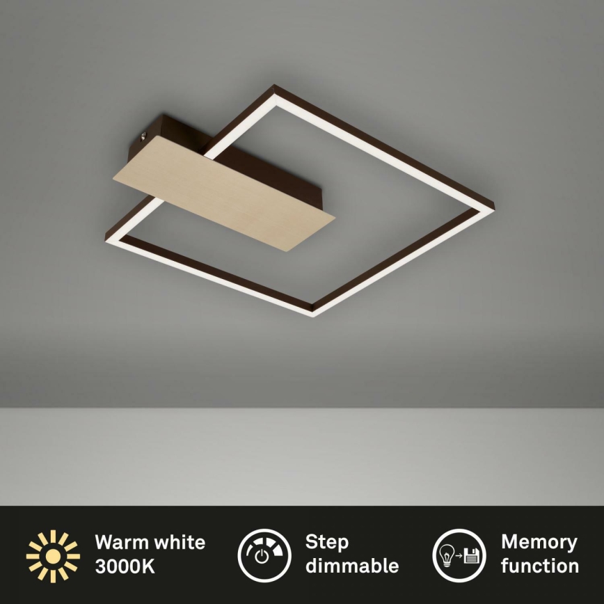 Briloner 3544-017 - LED Aptumšojama griestu lampa NICO LED/12W/230V zelta