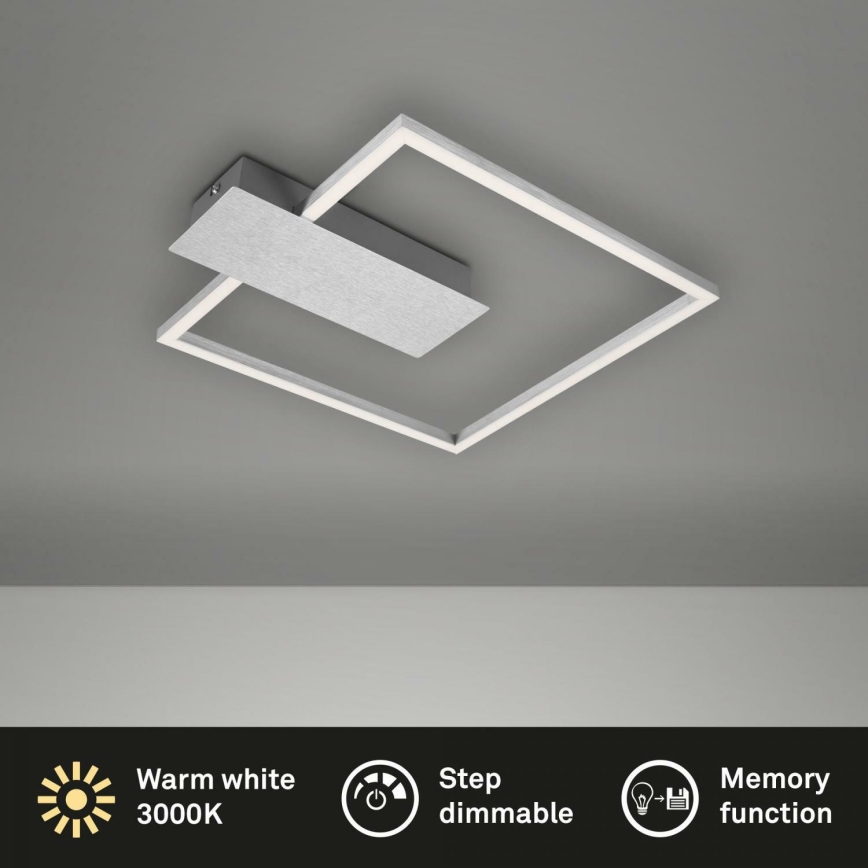 Briloner 3544-018 - LED Aptumšojama griestu lampa NICO LED/12W/230V hroms