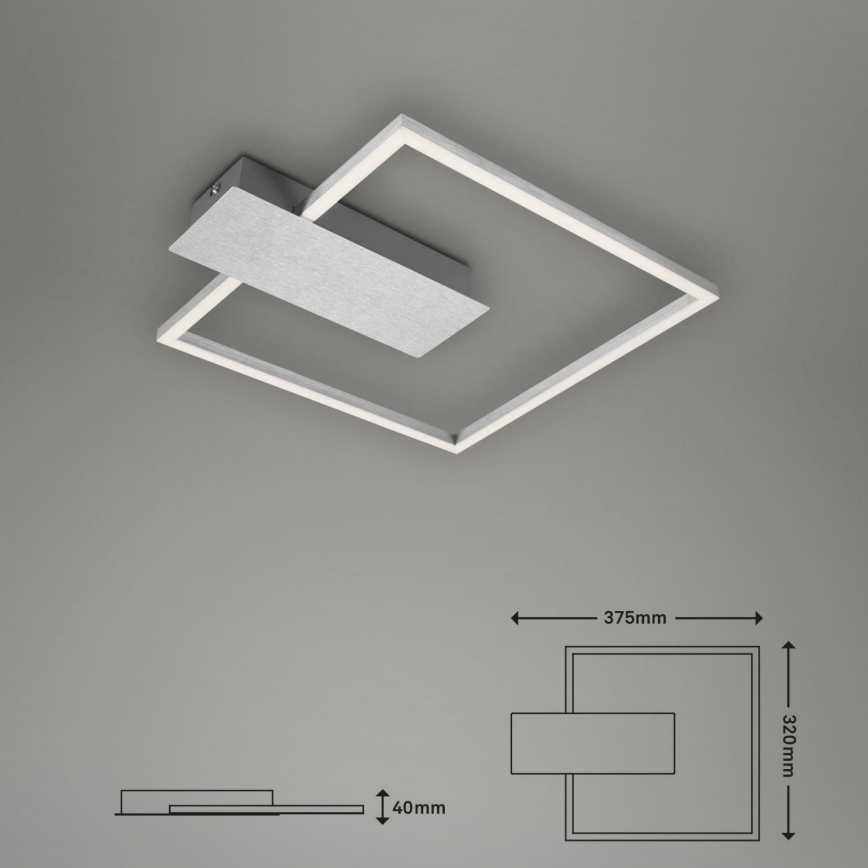 Briloner 3544-018 - LED Aptumšojama griestu lampa NICO LED/12W/230V hroms