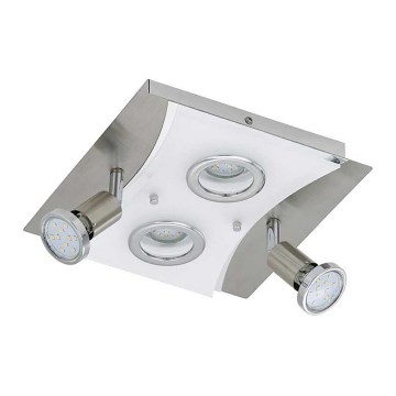 Briloner 3582-042 - LED Griestu lampa RIPOSO 2xLED/5W/230V + 2xGU10/3W