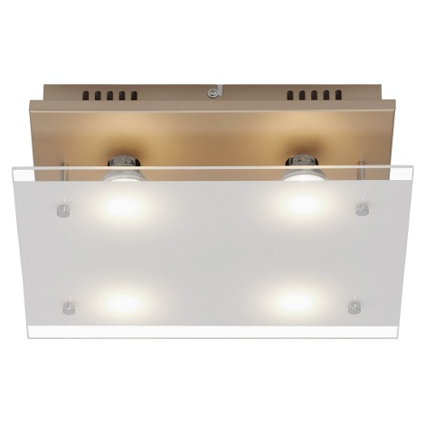 Briloner 3586-047 - LED Griestu lampa SMART GOLD 4xGU10/4W/230V
