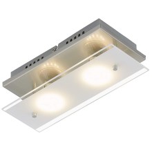 Briloner 3596-022 - LED griestu gaismeklis TELL 2xGU10/3W/230V
