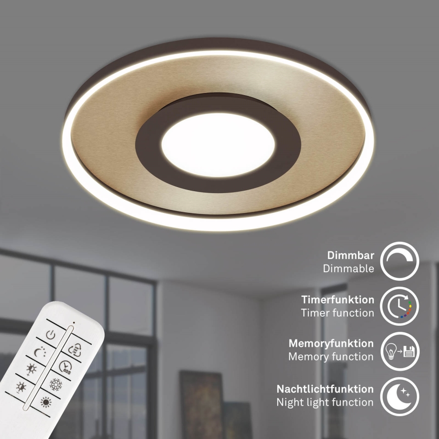 Briloner 3640017 - LED Aptumšojama griestu lampa FRAME LED/25W/230V 2700-6500K + tālvadības pults