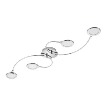 Briloner 3660-048 - LED Aptumšojams pieliekama lustra CIRCOLARE 4xLED/5W/230V