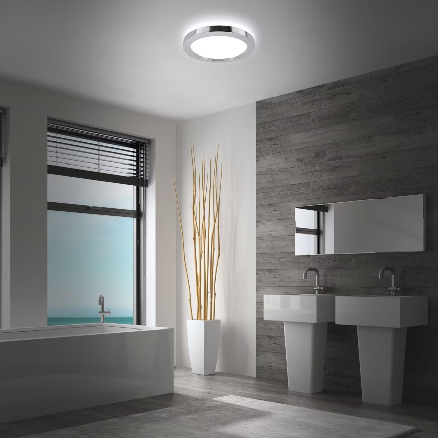 Briloner 3673-018 - LED Vannas istabas griestu lampa SPLASH LED/28W/230V d. 41 cm