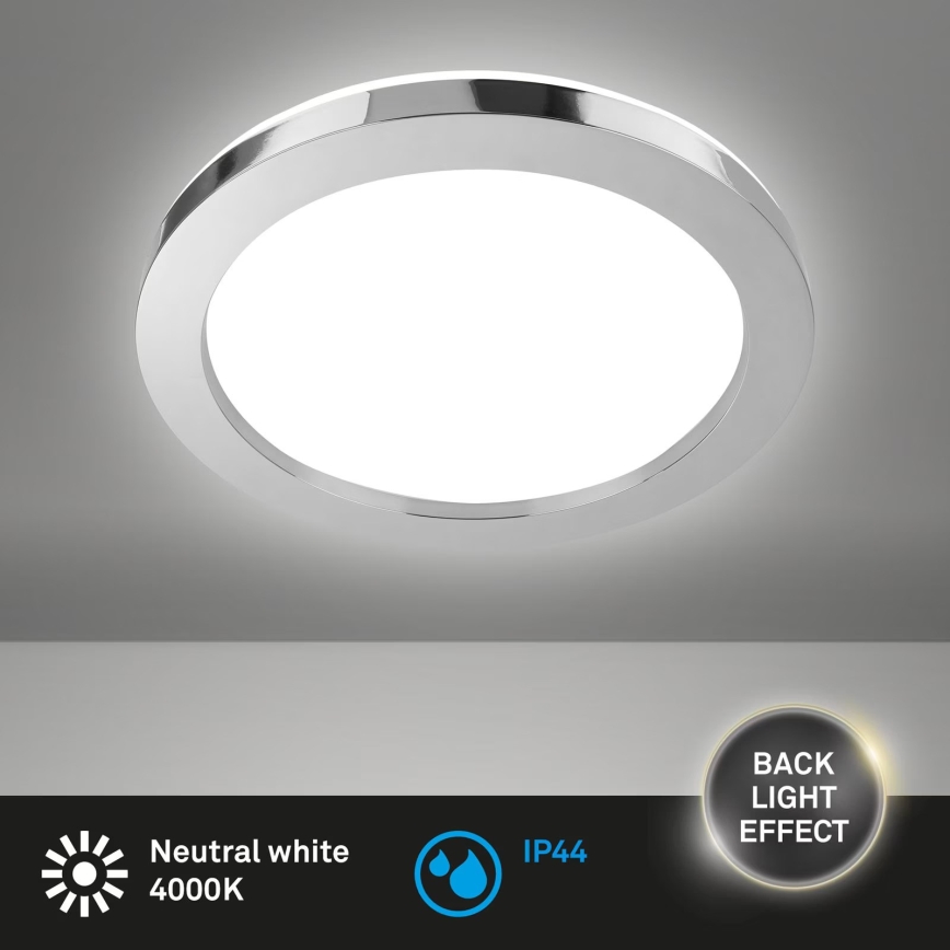 Briloner 3673-018 - LED Vannas istabas griestu lampa SPLASH LED/28W/230V d. 41 cm