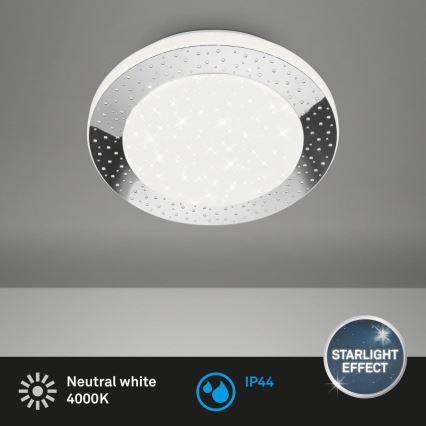 Briloner 3693-018 - LED Vannas istabas griestu lampa LED/15W/230V IP44 4000K d. 28 cm