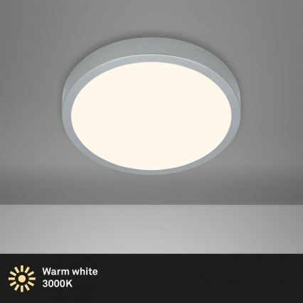 Briloner 3700-014 - LED Griestu lampa RUNA LED/16W/230V 3000K d. 28 cm sudraba