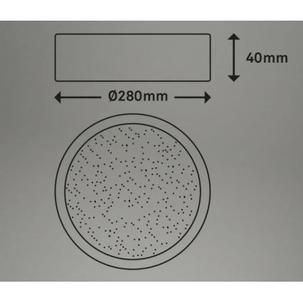 Briloner 3701-015 - LED Aptumšojama griestu lampa RUNA LED/18W/230V 2700-6500K + tālvadības pults