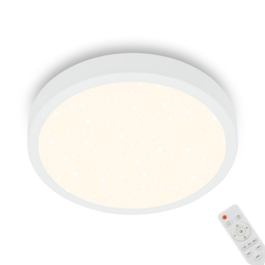 Briloner 3701-016 - LED Aptumšojama griestu lampa RUNA LED/18W/230V 2700-6500K balta + tālvadības pults