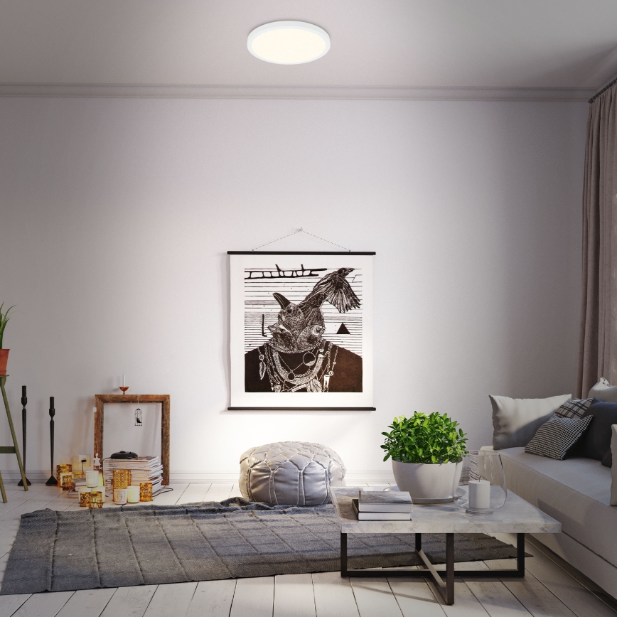 Briloner 3704-016 - LED Aptumšojama griestu lampa RUNA LED/22W/230V 2700-6500K balta + tālvadības pults