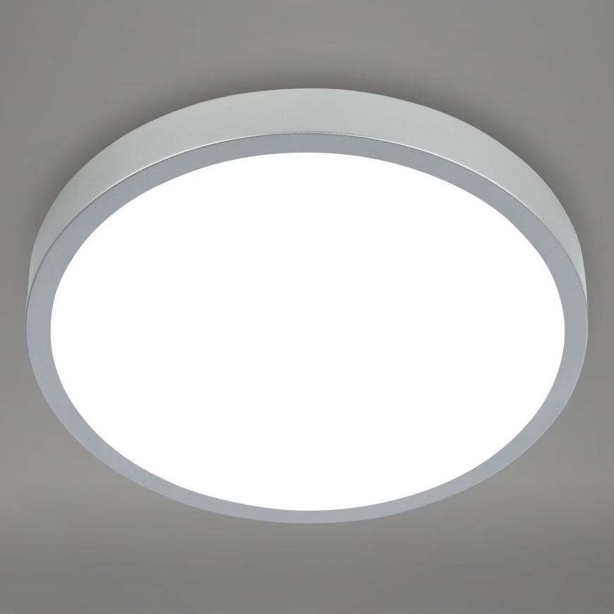 Briloner 3709-014 - LED RGBW Aptumšojama griestu lampa LED/22W/230V 4000K d. 38 cm sudraba + tālvadības pults