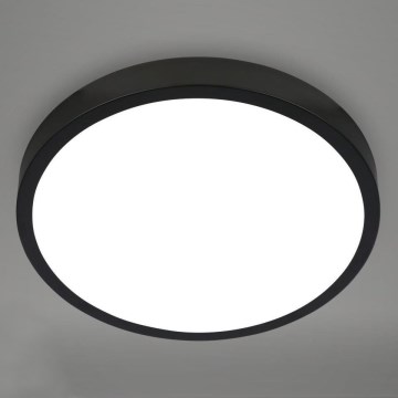 Briloner 3709-015 - LED RGBW Aptumšojama griestu lampa LED/22W/230V 4000K d. 38 cm melna + tālvadības pults